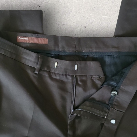 Perry Ellis Dark Brown Trousers - Picture 3 of 7